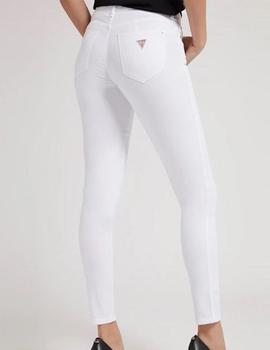 Pantalón Guess curve skinny blanco