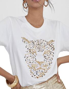 Camiseta Lola Casademunt tiger metal dorado