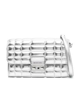 Bolso Michael Kors Tribeca en  piel plata