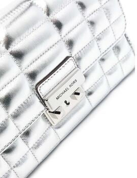 Bolso Michael Kors Tribeca en  piel plata