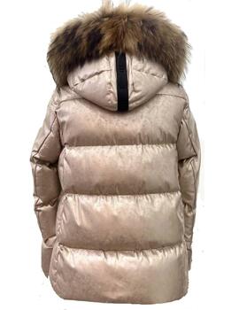  Parka Dichi Kelli dorada con pelo racoon