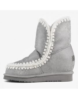 Bota Mou cuña Eskimo Inner Wedge short plateada