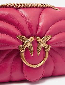 Bolso Pinko Love puff mini cl sheep butterfly rosa