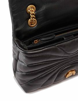 Bolso Pinko Love puff  mini cl butterfly negro