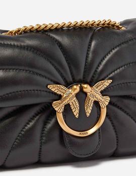 Bolso Pinko Love puff  mini cl butterfly negro