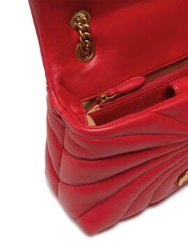 Bolso Pinko puff mini cl sheep butterfly rojo