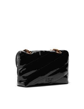 Bolso Pìnko puff baby cl ecovernice negro