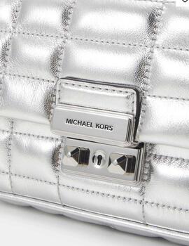 Bolso Michael Kors Tribeca en piel plata