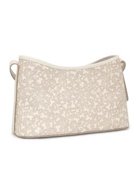 Bandolera Tous L. Kaos mini Lines beige