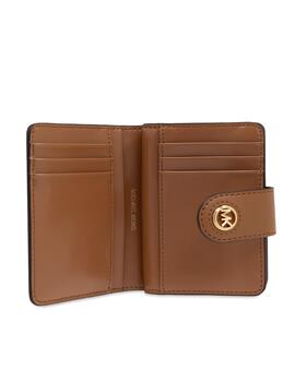 Billetero Michael Kors tab compact logo vainilla