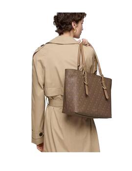 Capazo Tous bolso L. Buckles Silhouette tierra