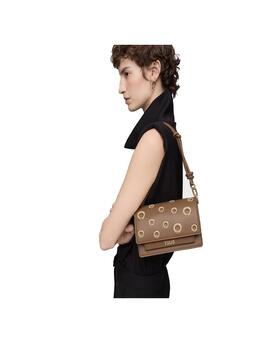 Bandolera Tous Bolso s. Audree eyelets tierra