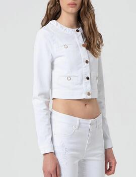 Chaqueta Fracomina Bull chanel denim blanco