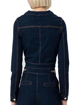 Chaqueta Fracomina chanel denim rawwash