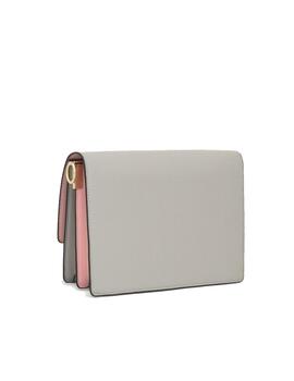 Bandolera Tous bolso m. Audree saffiano gris-rosa