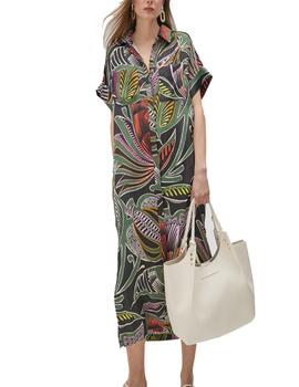 Vestido Lola Casademunt floral camisero multicolor