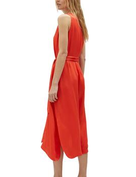 Vestido Lola Casademunt tirante naranja