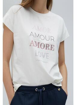 Camiseta Lola Casademunt sisa amore blanco