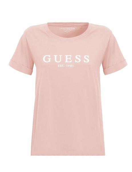 Camiseta Guess 1981 blanca de manga corta para mujer